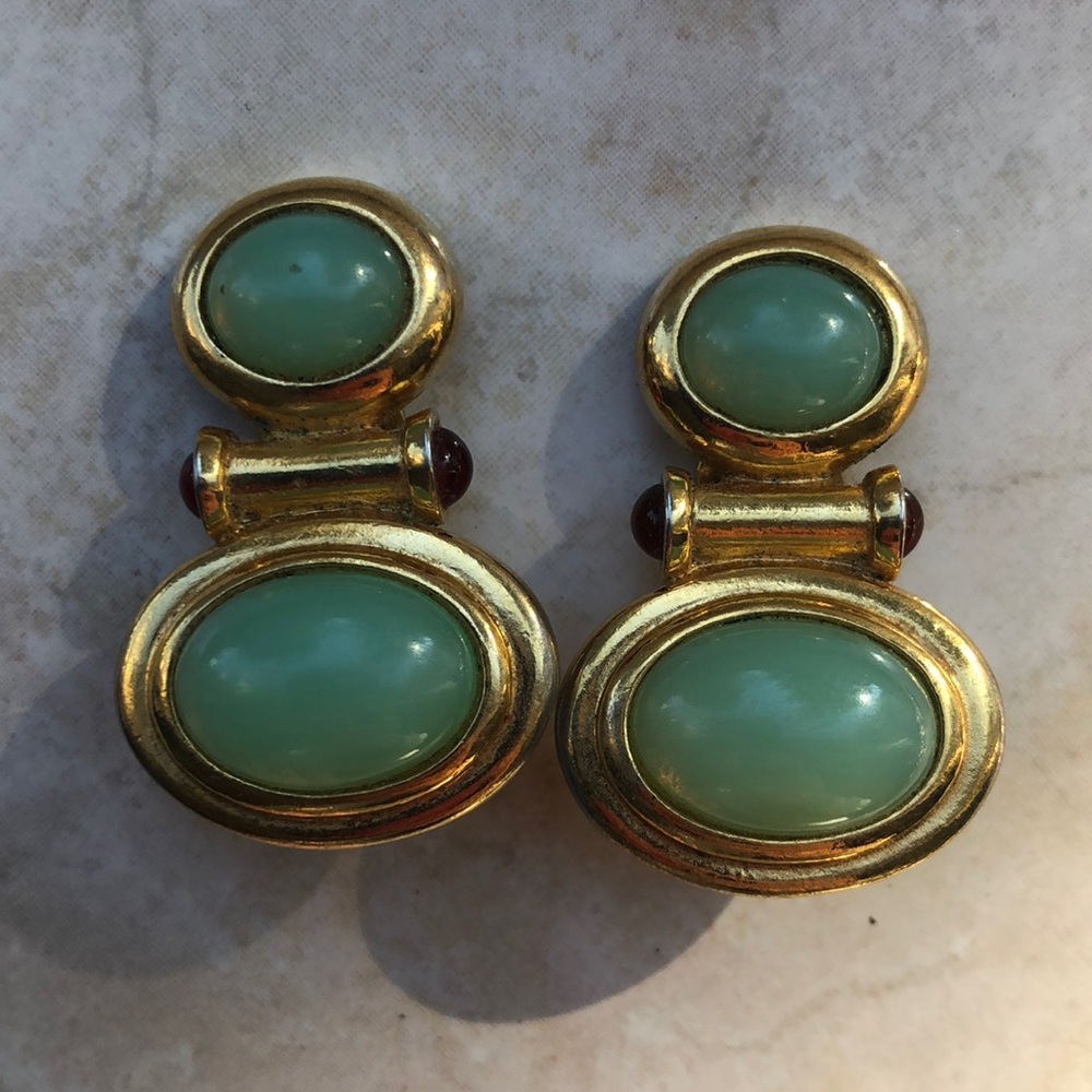Vintage clip on earrings
